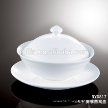 CHAOZHOU Hotel &amp; Restaurant Plaques de porcelaine design personnalisé, assiettes à soupe, assiettes à vaisselle durables en gros